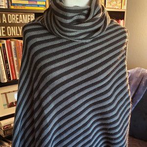 CoCo + Carmen Black & Grey Poncho One Size